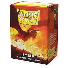 DRAGON SHIELD - STANDARD SIZE SLEEVES - DUAL MATTE EMBER - 100CT